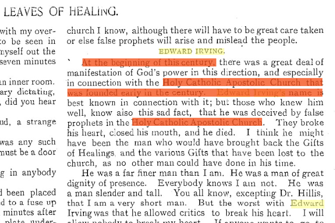 Leaves of Healing, 9 April 1898. Public domain.