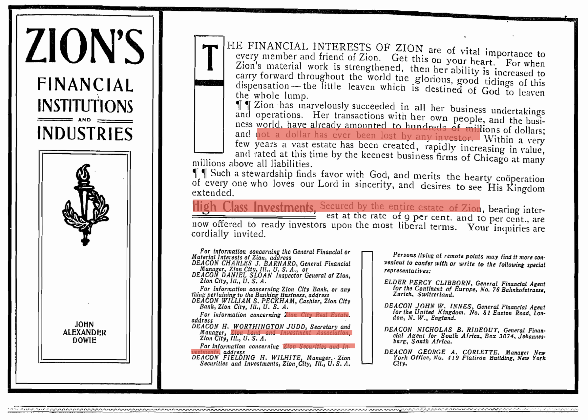 Leaves of Healing, 10 September 1904. Public domain.